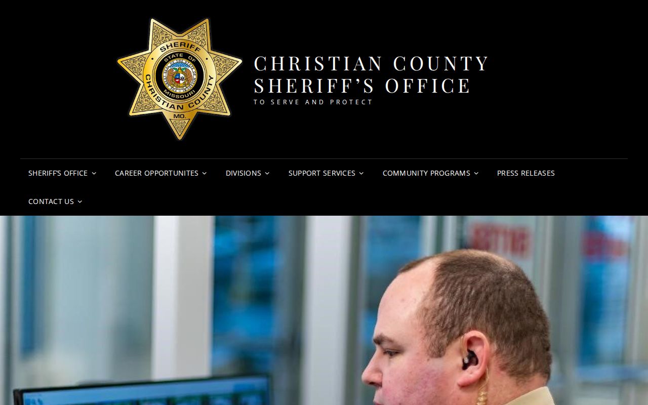 Christian County Missouri sheriff arrest warrant navigation